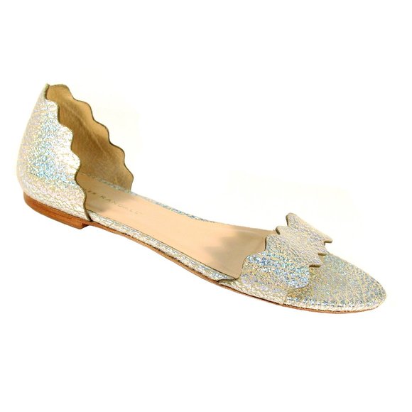 Loeffler Randall Shoes - LOEFFLER RANDALL Lina Holograpraphic Flat Sandals